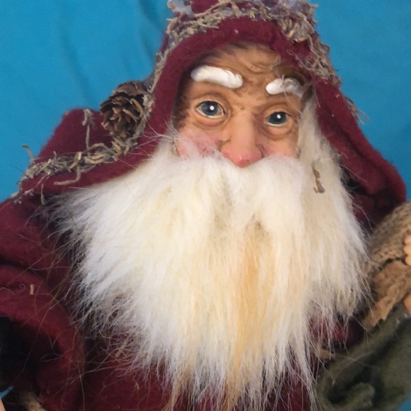 Midwest Imports woodland Santa Tree Topper - Picture 2 of 7